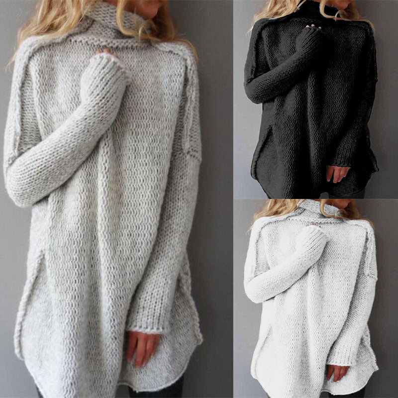 Heaps kraag lange mouw sweater