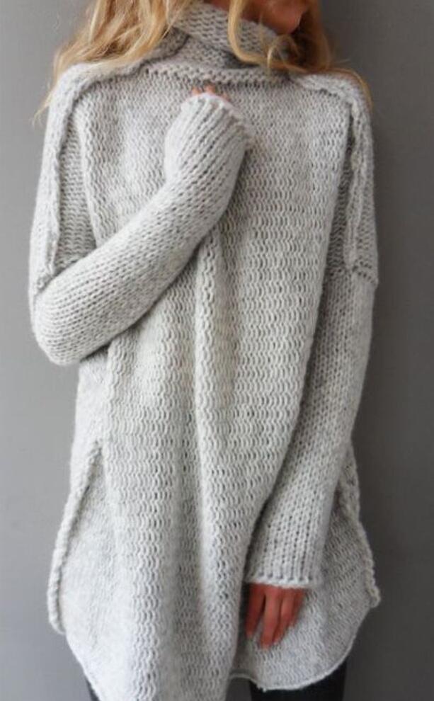 Heaps kraag lange mouw sweater