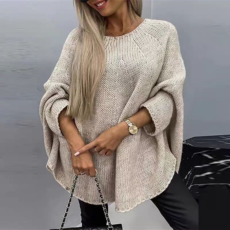 Winter Oversized Batwing Sleeve Pullover Sweater