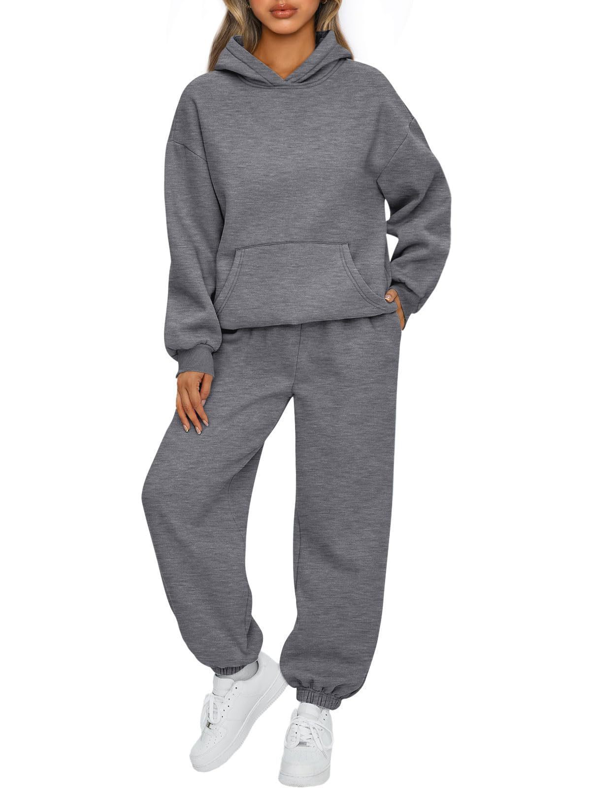 Two-piece Casual Hoodie Sportswear Trousers Suit