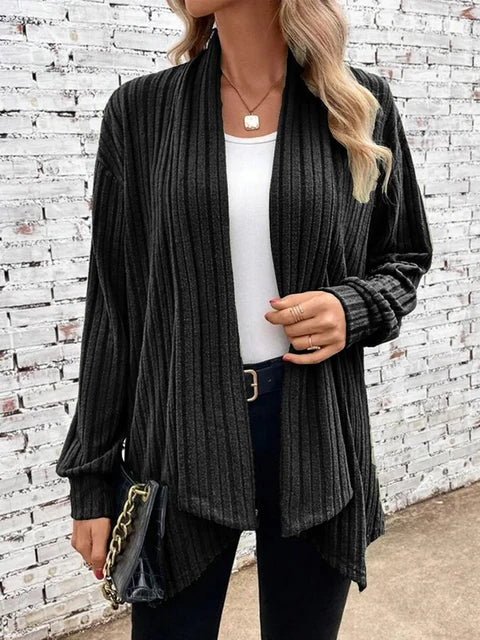 Losse lange mouw cardigan